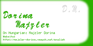 dorina majzler business card